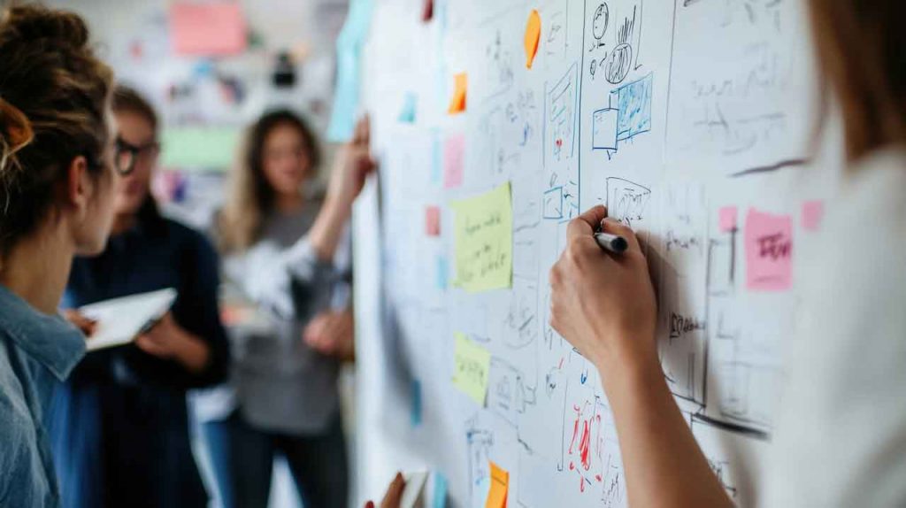 markenmanufaktur brandt., Mindmapping People, Brainstorming, Workshop, Wandchart